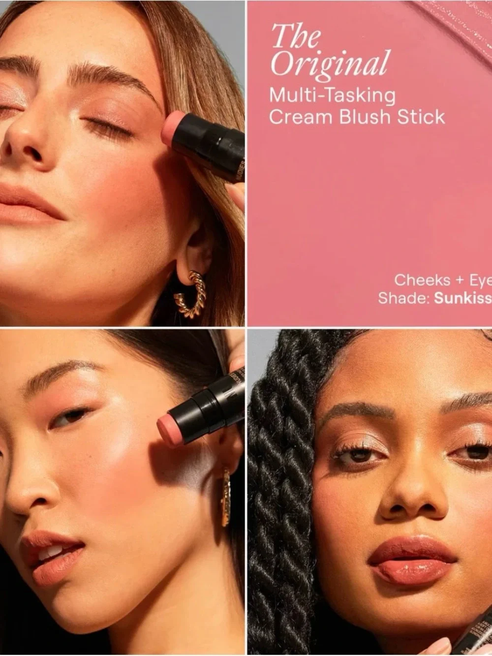NUDESTIX Nudies Matte All Over Face Blush Stick - Sunkissed Pink